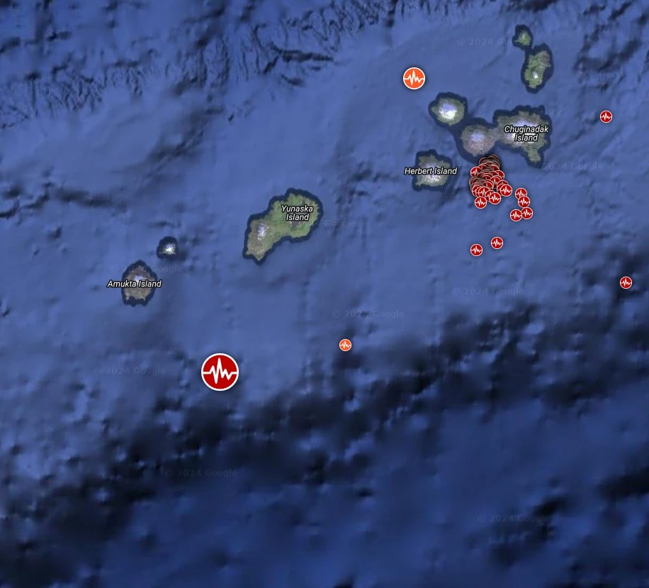 Fox Islands, Alaska M6.0 Terremoto: Mappa di localizzazione 19 maggio 2024 Chiudi